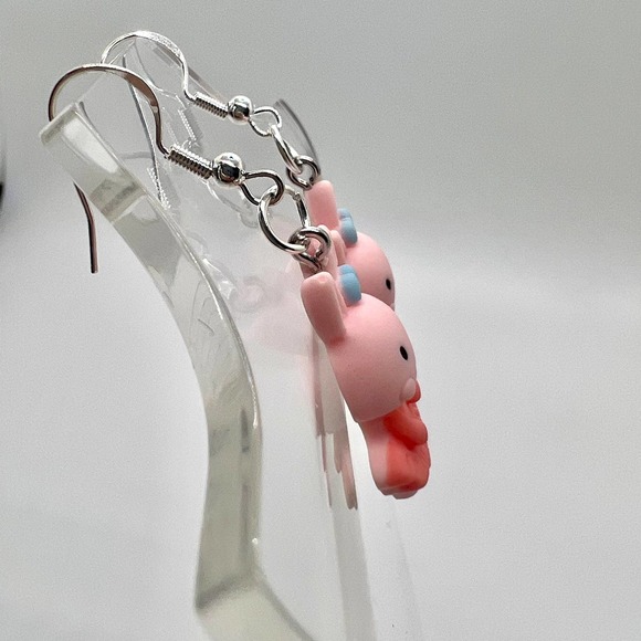 Ballerina Earrings - Bunny Earrings - Rabbit Earrings - Ballet Dancer Earrings - Picture 3 of 10